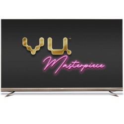 Vu 215cm (85 inches) The Masterpiece 4K Ultra HD Android QLED TV 85QPX (Armani Gold) (2020 Model)