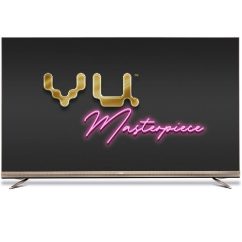 Vu 215cm (85 inches) The Masterpiece 4K Ultra HD Android QLED TV 85QPX (Armani Gold) (2020 Model)