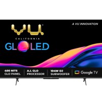 VU 139 cm (55 inches) The GloLED Series 4K Smart LED Google TV 55GloLED (Grey)